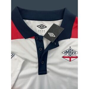 Umbro England Soccer National Team Mens White & Red Polo Shirt With Logo XL